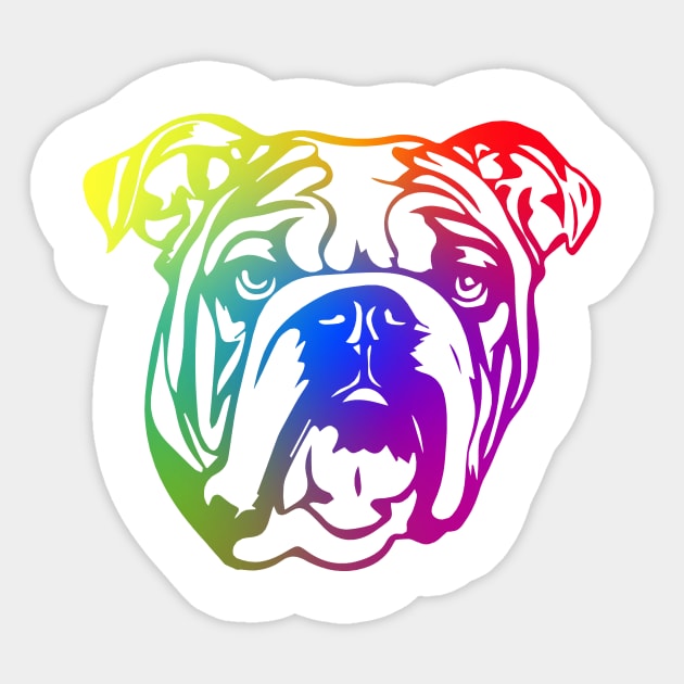 Pop Art English Bulldog Sticker by BamBam